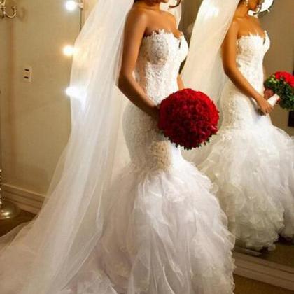 Lace Wedding Dress Mermaid Wedding Dress Bridal..