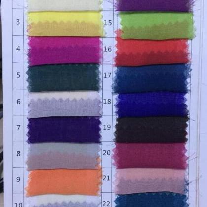 Sweety-bridal 30d Chiffon Color Chart For Wedding..